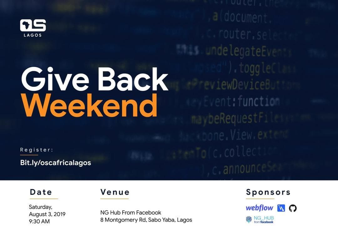 OSCALagos Give Back Weekend Recap.